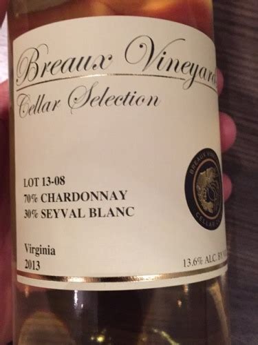 Breaux Vineyards Cellar Selection Chardonnay Seyval Blanc Vivino Us