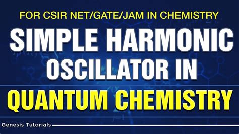 Simple Harmonic Oscillator Sho In Quantum Chemistry For Csir Net Gate