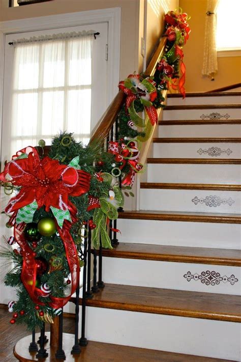 Christmas Banister Simple Made Whimsical Angels Nest Christmas