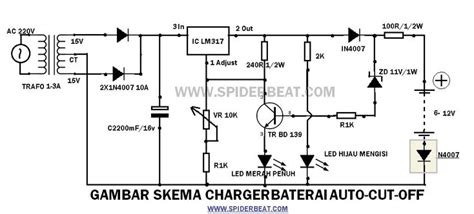 Skema Rangkaian Charger Aki 12v Otomatis Terputus Ketika 48 Off