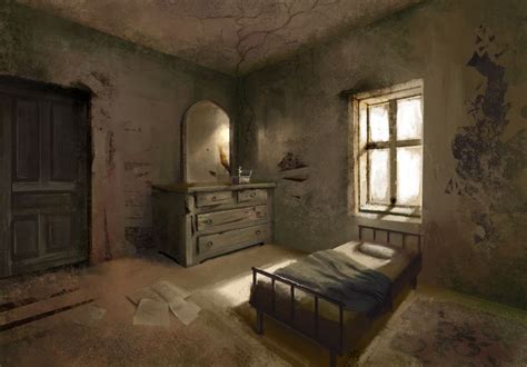 ArtStation - Abandoned bedroom | Cottage room, Bedroom, Old room