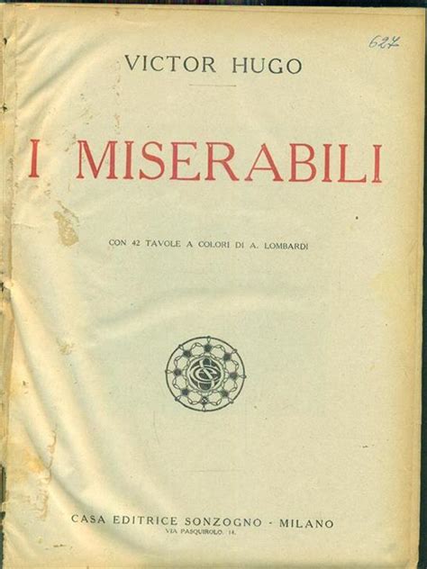 I Miserabili Victor Hugo Libro Usato Sonzogno Ibs