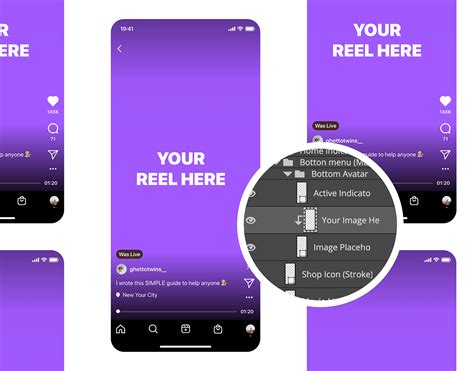 Instagram Reel Mockup Images Behance