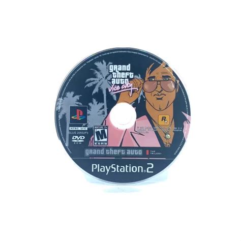 GRAND THEFT AUTO Vice City Sony PlayStation 2 2002 Disque