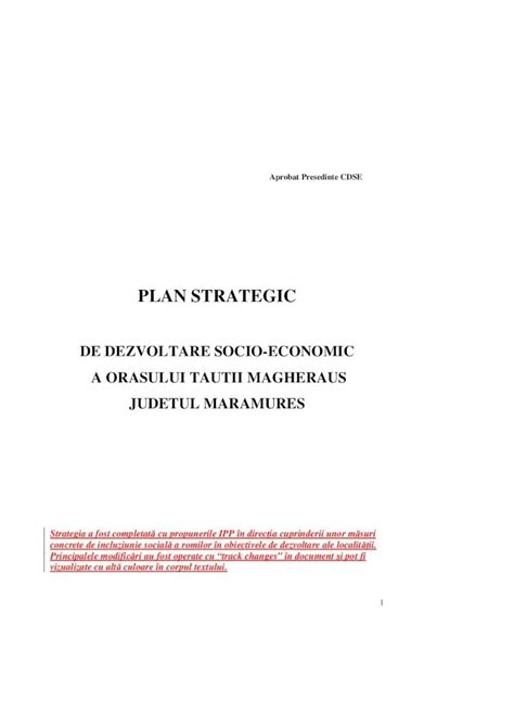 PDF Strategia Tautii Magheraus Zmbm Ro1 Aprobat Presedinte CDSE