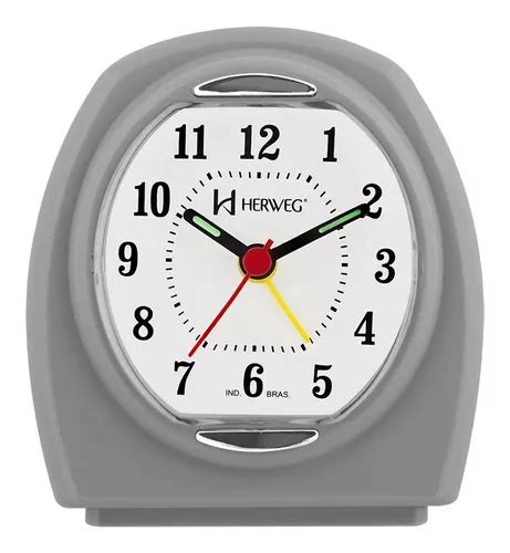 Reloj Despertador Herweg 2633 024 Color Gris MercadoLibre