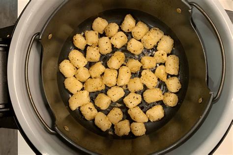 20 Minute Air Fried Garlic Parmesan Cauliflower Gnocchi