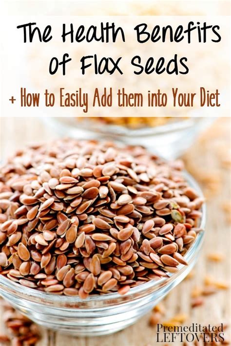 The Health Benefits of Flax Seeds