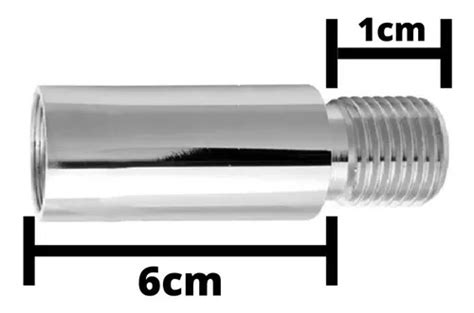 Extens O Longa Lisa Alongador Metal Cromado Prolongador