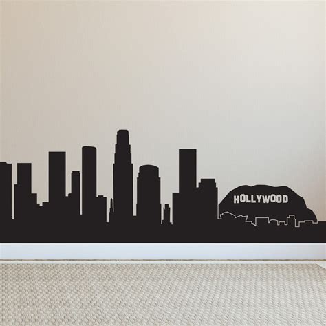 Los Angeles & Hollywood Skyline Wall Decal | Shop at Dana Decals