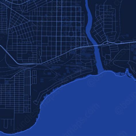 La Romana - Dark Blue Vector Map | Boundless Maps