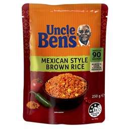 Uncle Ben's Microwave Mexican Style Brown Rice 250g - Black Box Product Reviews