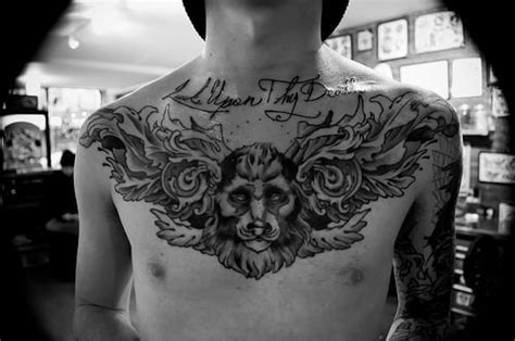 Top Imagen Tatuajes En El Pecho Para Hombres De Leones Abzlocal Mx