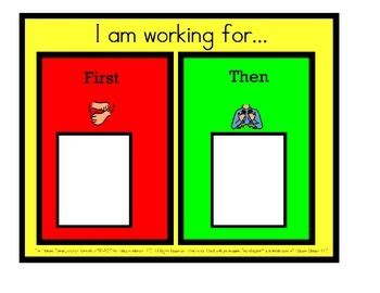 First-Then Board by Jennifer Perez | Teachers Pay Teachers