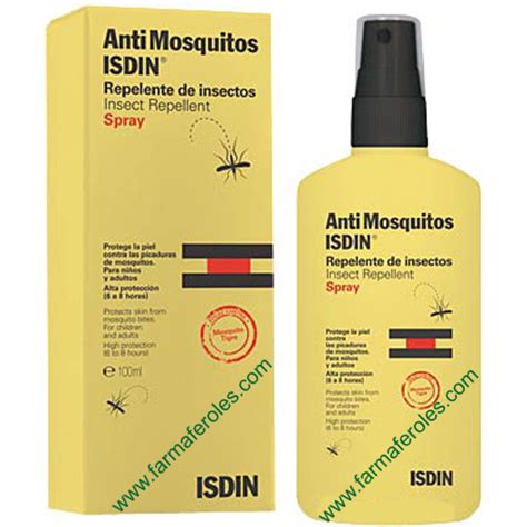 Isdin Antimosquitos 20 Spray Repelente De Insectos 100ml Farmaferoles