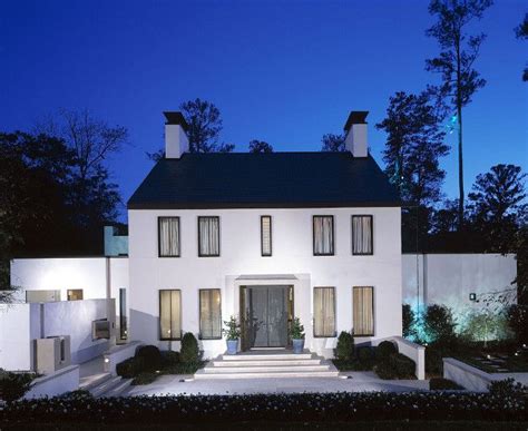 Modern Colonial Homes Modern Colonial Home Exterior Stucco Modern ...