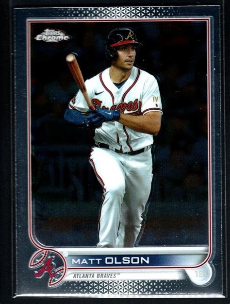 Topps Chrome Update Usc Matt Olsen Atlanta Braves Ebay