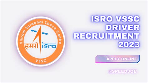 ISRO VSSC Driver Recruitment 2023 ISRO Light Heavy Driver Online Form