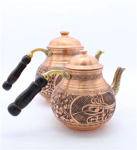 Handmade Copper Teapot Teapot Warmer Samovar Tea Maker Turkish