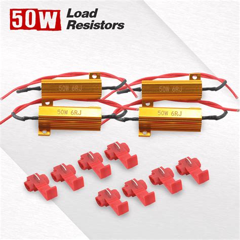 Pairs Load Resistors Ohm W Load Resistor For Aftermarket Led Turn