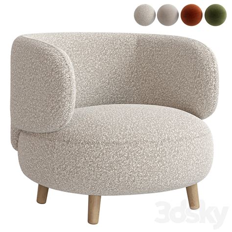 KAVE HOME LUISA Armchair Fauteuil LUISA Arm Chair 3D Model