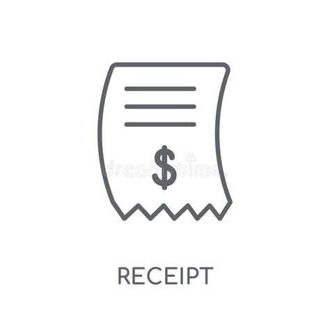 Invoice Linear Icon Modern Outline Invoice Logo Concept On Whit Stock