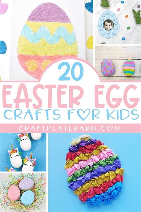 20 Colorful Easter Egg Crafts For Kids Craft Play Learn