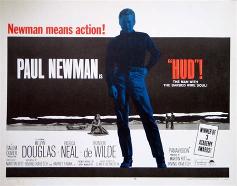 Hud Movie Poster 1967 RI Half sheet (22x28)