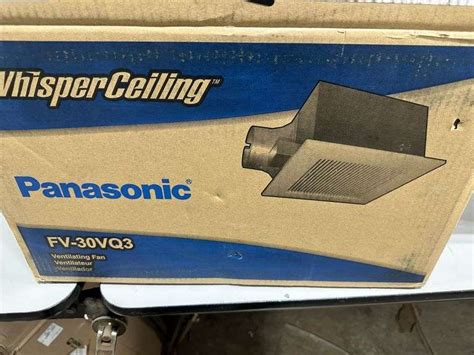 Panasonic Whisper Ceiling Ventilating Fan - Lambrecht Auction, Inc.