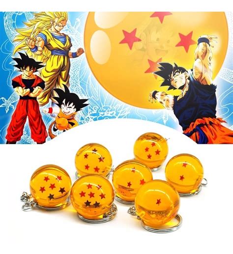 Set De Llaveros Esferas Del Drag N Dragon Ball Z Env O Gts