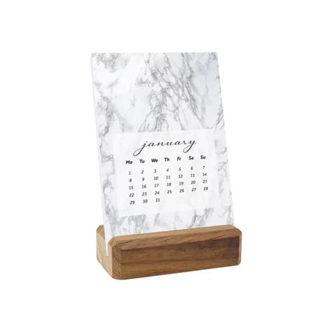 Desk Calendar With Seasonal Textures Meloprints