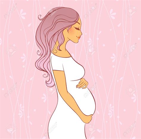 Pregnant Woman Vector Clipart Panda Free Clipart Images