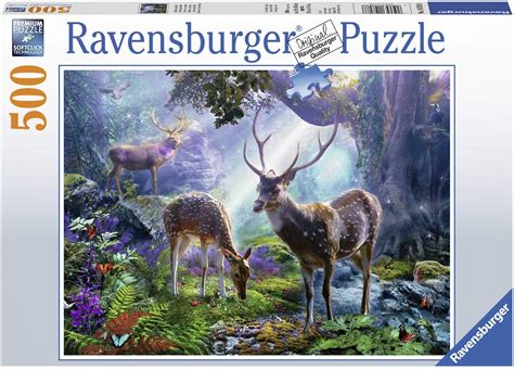 Puzzle Cerfs dans la Forêt Ravensburger 14828 500 pièces Puzzles