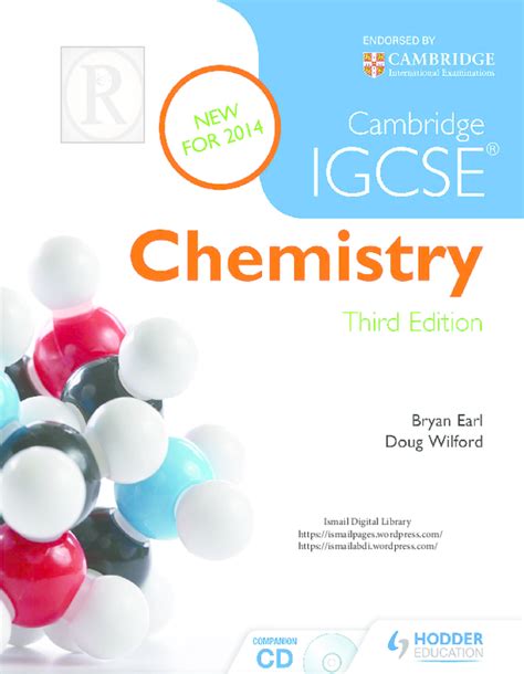 Pdf Cambridge Igcse Chemistry By Bryan Earl And Doug Wilford Nguyen