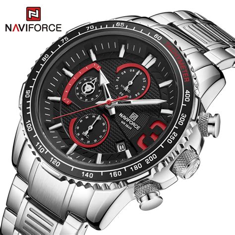 Naviforce Luxus Uhr M Nner Quarz Top Chronograph Sport Herren