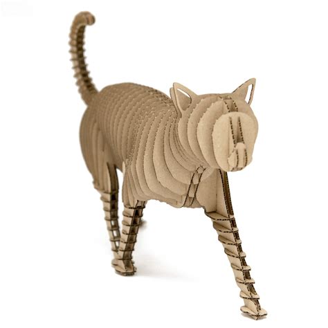 Filemon - cardboard cat - Qbi Design