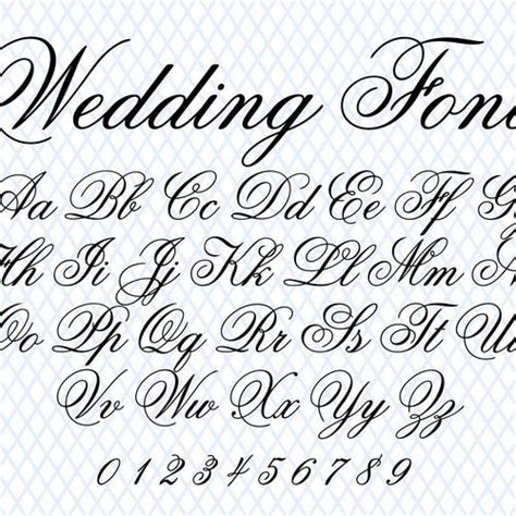 Cursive Letters Font Wedding Font Cursive Font Cursive Script Wedding