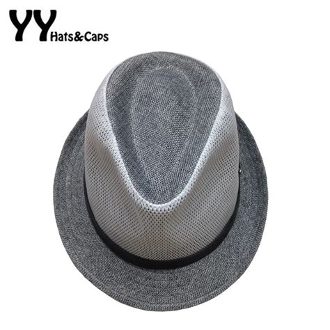 Buy Brand New Solid Breathable Fedora Hats For Men