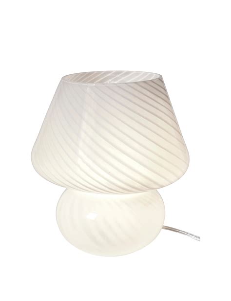 Bordlampe Glas Hvid Plantorama