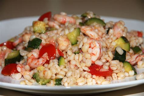 Orzo Perlato Gamberi Zucchine E Pomodorini Ricette Insalate Ricette