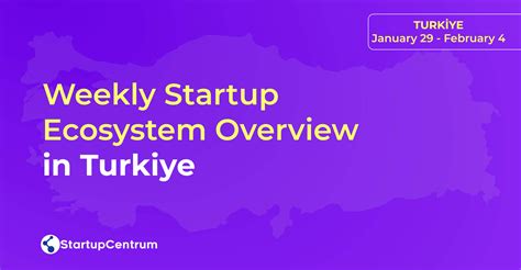 Weekly Startup Ecosystem Overview In Turkiye January February