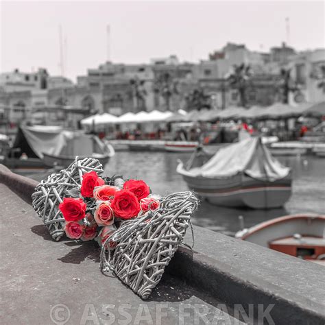 Assaf Frank Photography Licensing Bunch Of Roses And Heart At