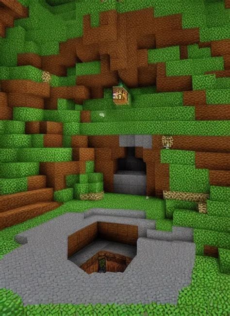 A Hobbit Hole Built In Minecraft Detailed Rtx 4 K Stable Diffusion
