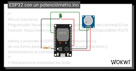 04 Esp32 Con Un Potencióo Wokwi Esp32 Stm32 Arduino Simulator