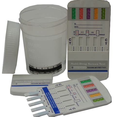 5 In 1 Drug Panel Testing Kit With Sample Cup Temperature Strip