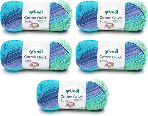 Gründl laine Cotton Quick Batik Fil à tricoter fil à crocheter fil