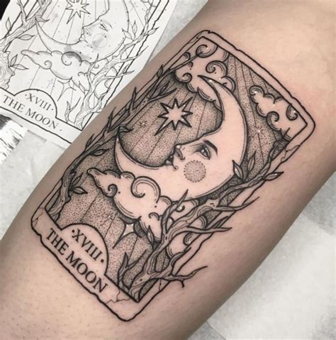 Sun And Moon Tarot Tattoo For A Perfect Finish