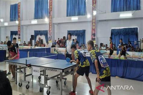 Porprov Sultra Baubau Raih Dua Emas Cabor Tenis Meja Ganda Putra