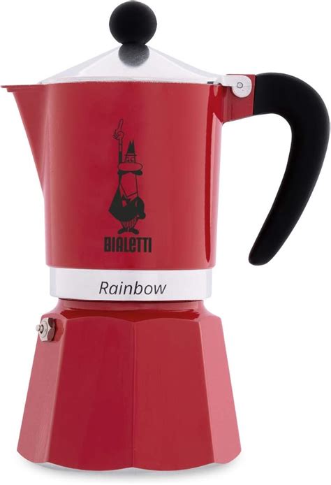 Amazon.com: Bialetti 4962 Rainbow Espresso Maker, Red: Home & Kitchen