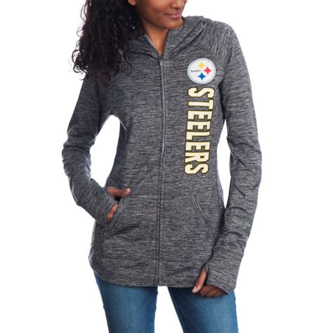 Pittsburgh Steelers Touch Women S Space Dyed Recovery Fleece Hoodie